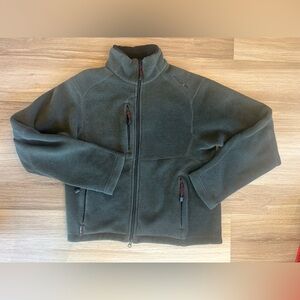 Vintage Polo Ralph Lauren Men’s Medium Gray-Green Fleece Full Zip Jacket